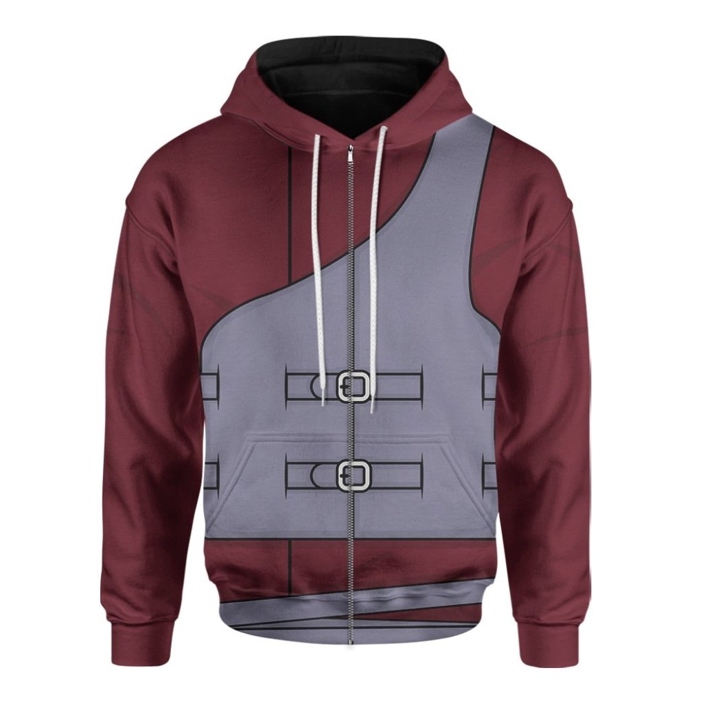 Anime Naruto Shippuden Kazekage Gaara One Tail Jinchuuriki 3D All Over Printed Hoodie 1