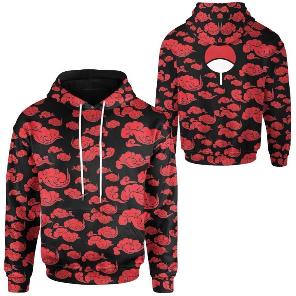 Anime Naruto Shippuden New Akatsuki Pattern 3D All Over Printed Hoodie 1 2 3