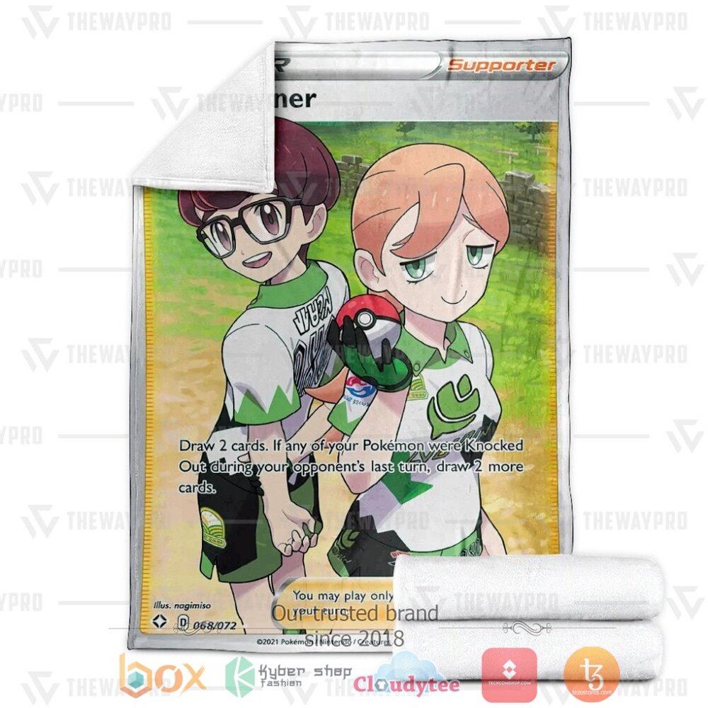 BEST Pokemon Gym Trainer Soft Blanket 3 Anime PKM Gym Trainer Custom Soft Blanket 1 2
