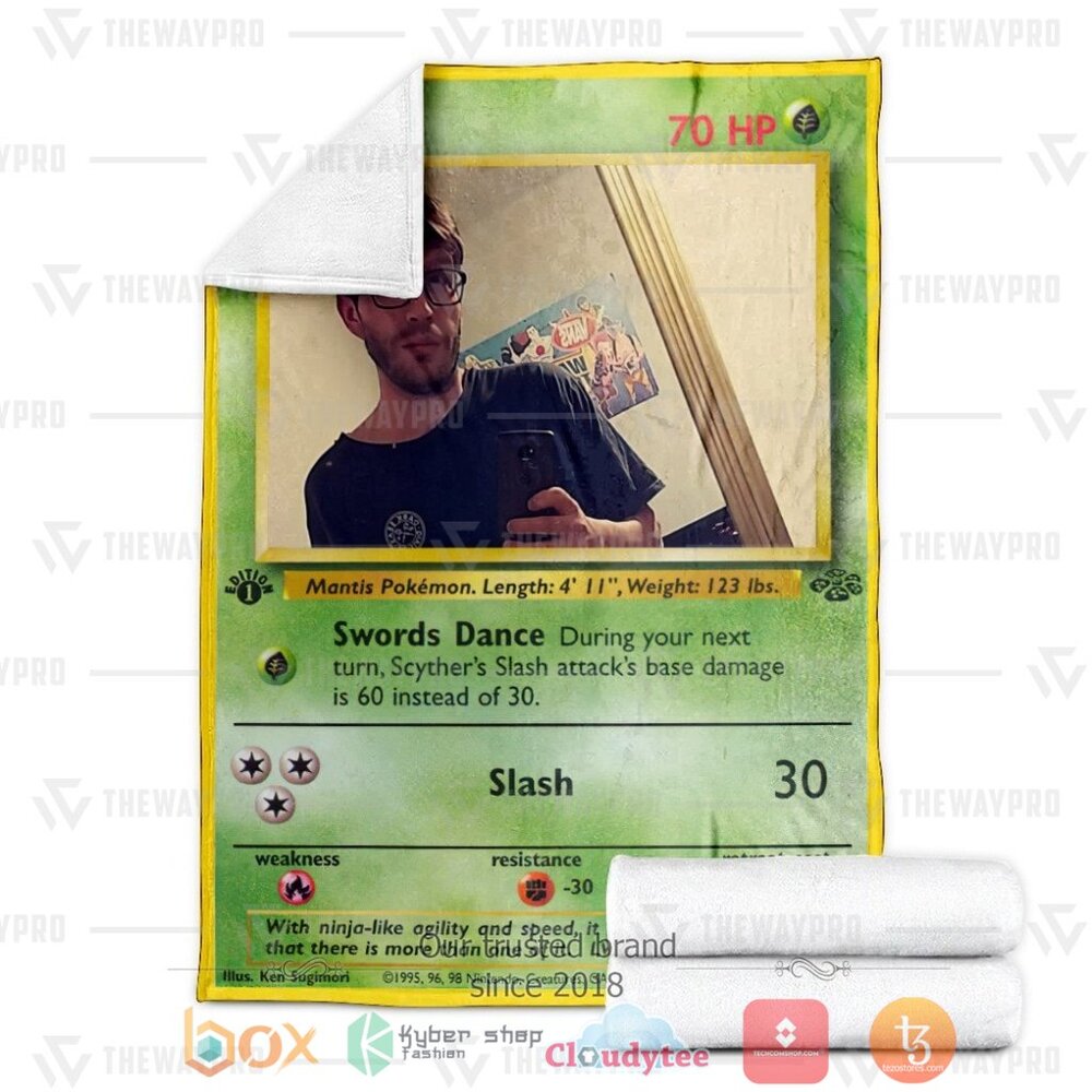 BEST Pokemon Scyther Daniel Simon Soft Blanket 3 Anime PKM Scyther Daniel Simon Custom Soft Blanket 1 2