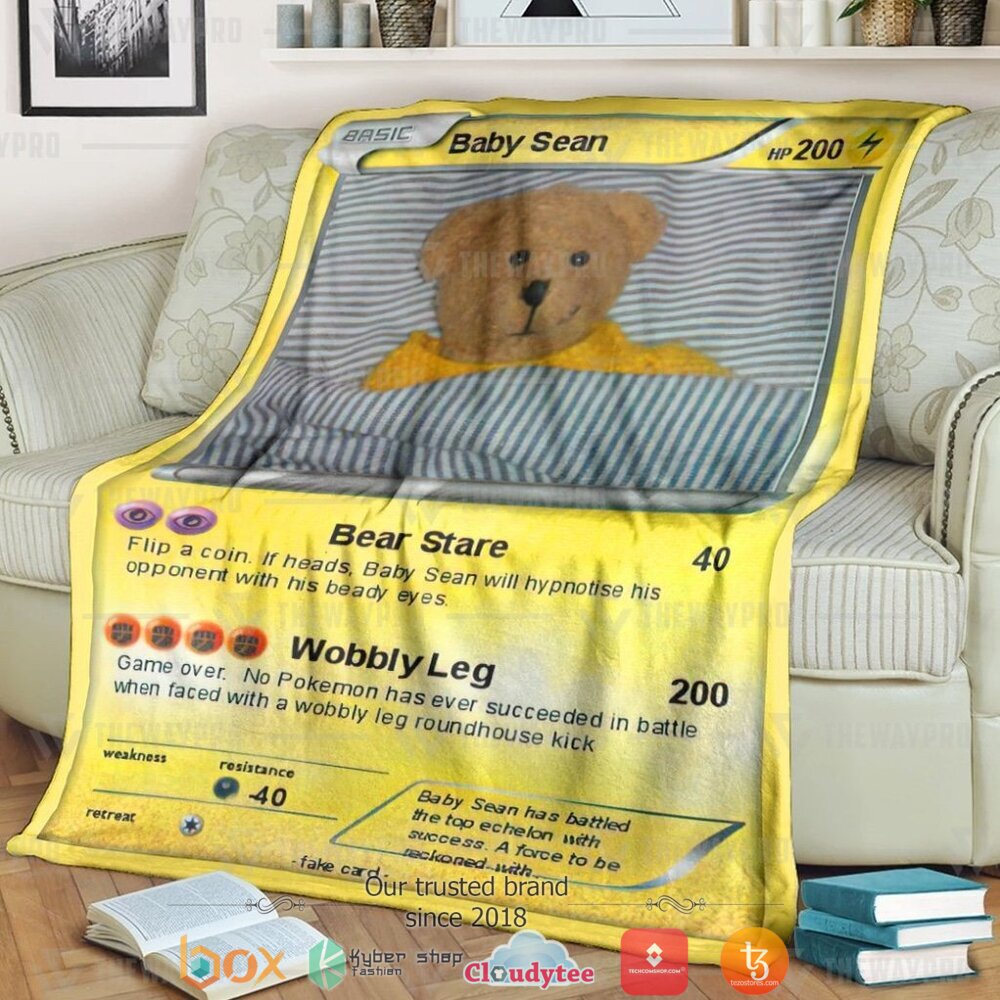 Anime Pokemon Baby Sean soft Blanket