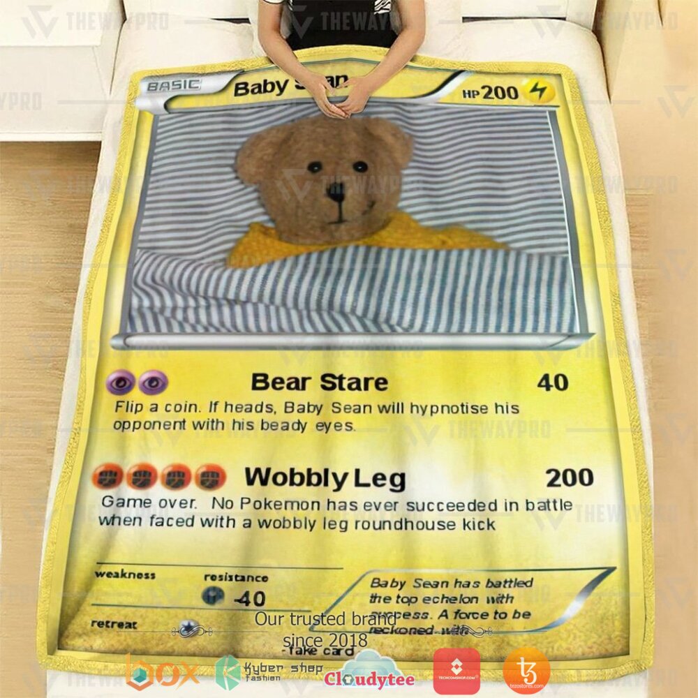 BEST Baby Sean Pokemon Blanket 2 Anime Pokemon Baby Sean soft Blanket 1