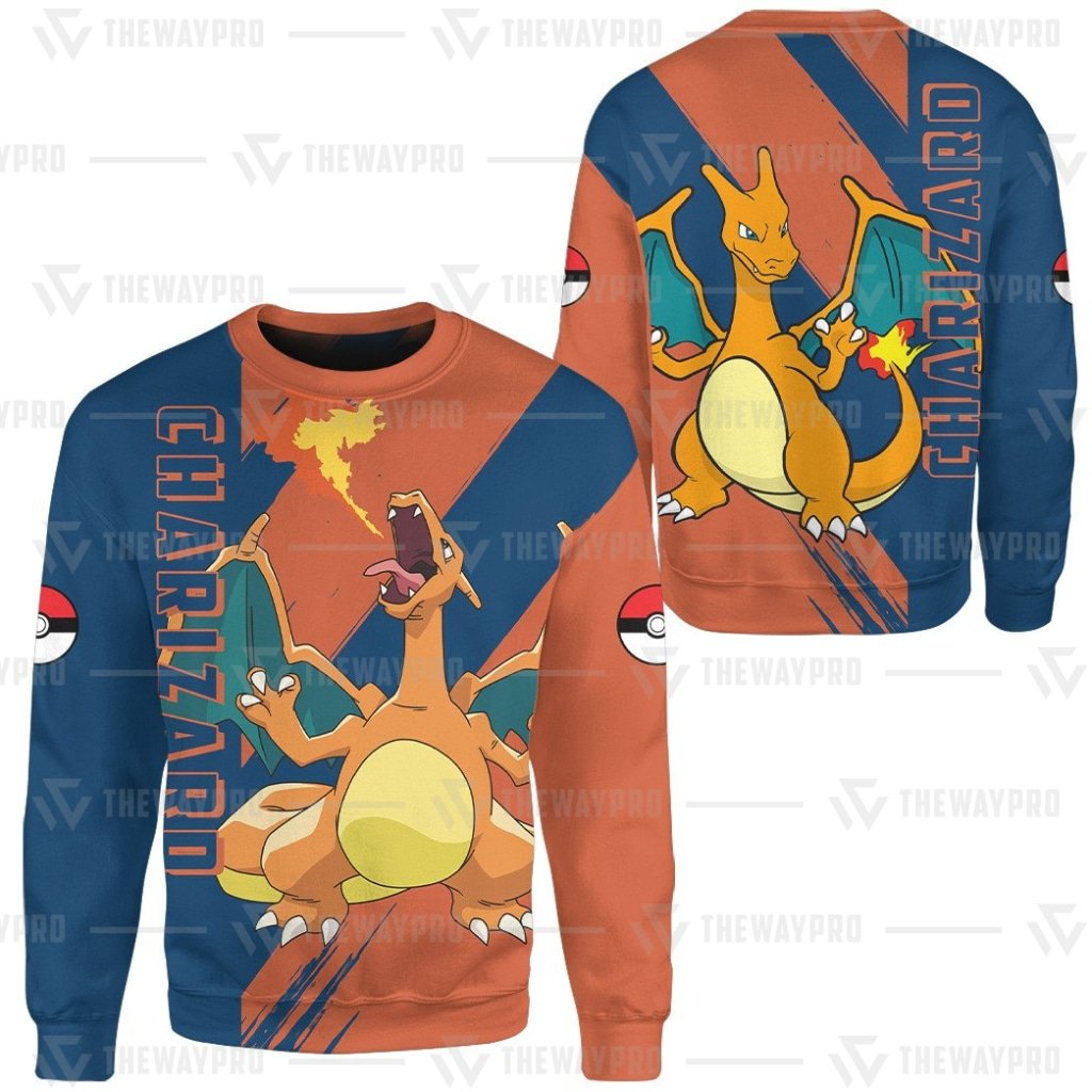 Anime Pokemon Charizard 3D All Over Printed Hoodie 1 2 3 4 5 6 7