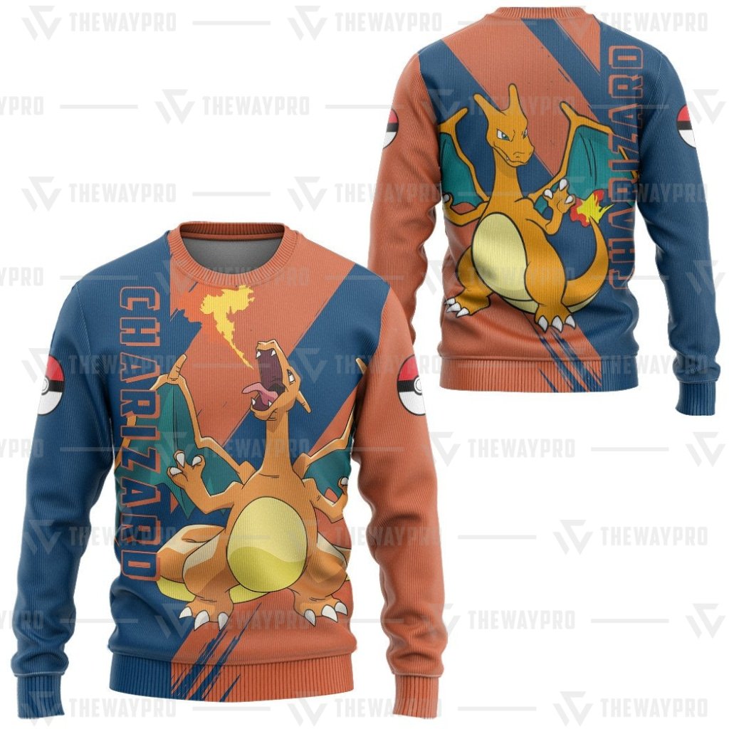Anime Pokemon Charizard 3D All Over Printed Hoodie 1 2 3 4 5 6 7 8 9