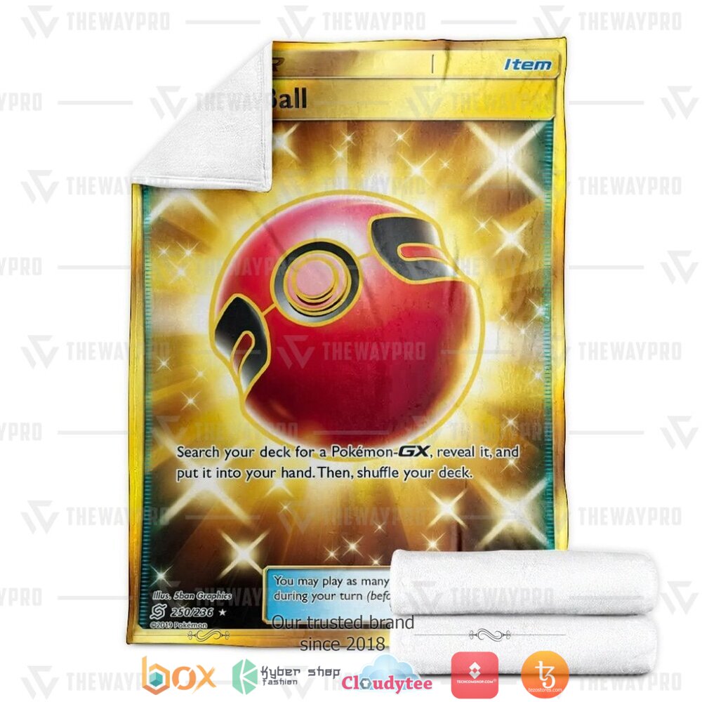 NEW Cherish Ball Trainer Pokemon Blanket 3 Anime Pokemon Cherish Ball Trainer Soft Blanket 1 2