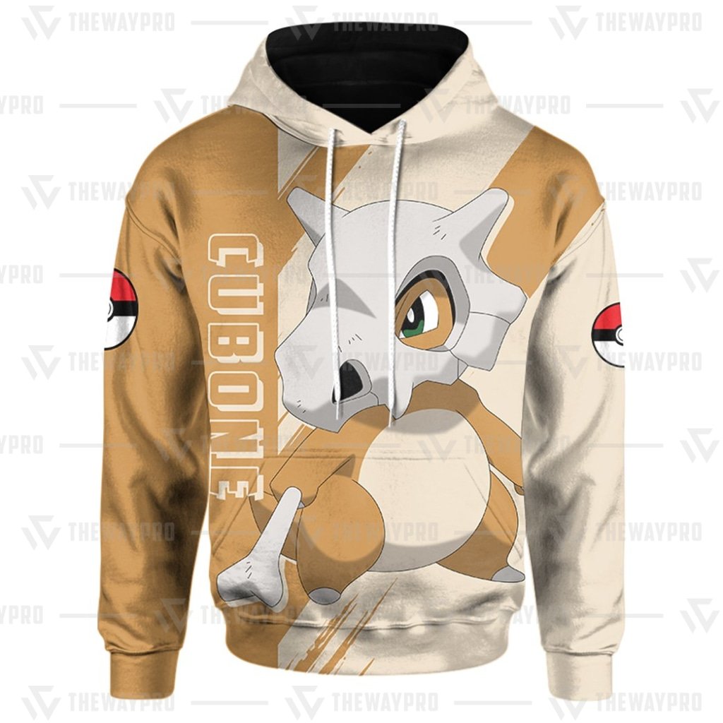 Anime Pokemon Cubone 3D All Over Printed Hoodie