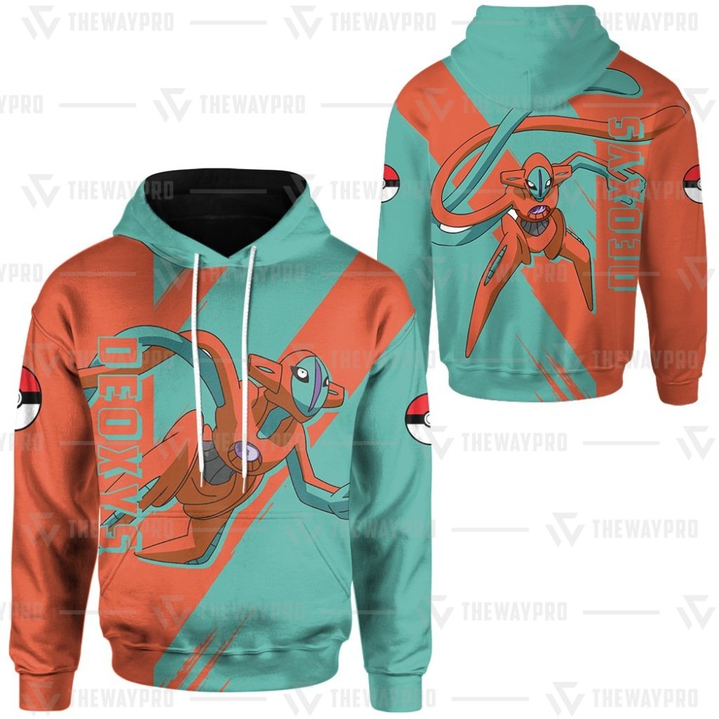 Anime Pokemon Deoxys 3D All Over Printed Hoodie