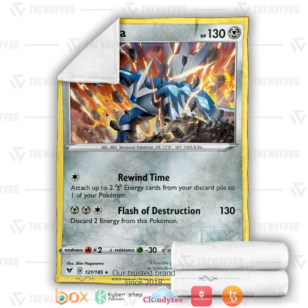 BEST Dialga Vivid Voltage Pokemon Blanket 21 Anime Pokemon Dialga Vivid Voltage soft Blanket 1 2