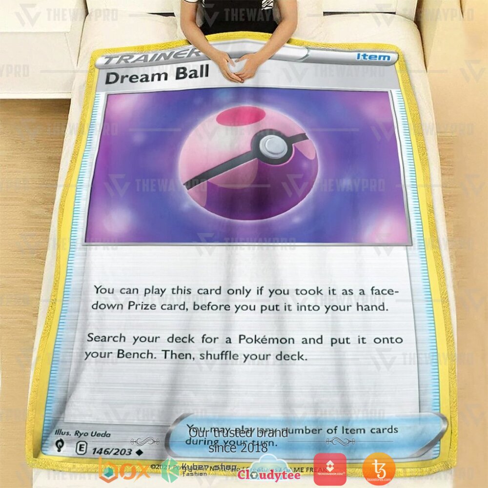 NEW Dream Ball Trainer Pokemon Blanket 2 Anime Pokemon Dream Ball Trainer Soft Blanket 1