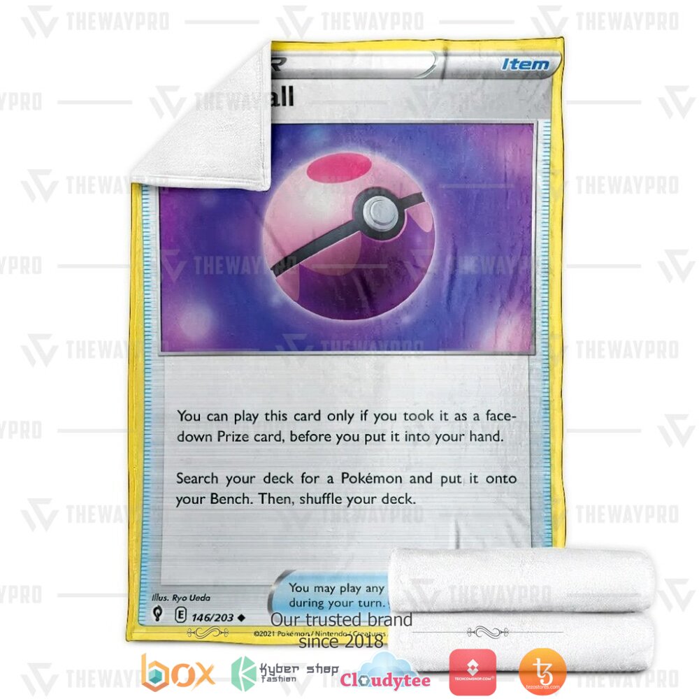 NEW Dream Ball Trainer Pokemon Blanket 3 Anime Pokemon Dream Ball Trainer Soft Blanket 1 2
