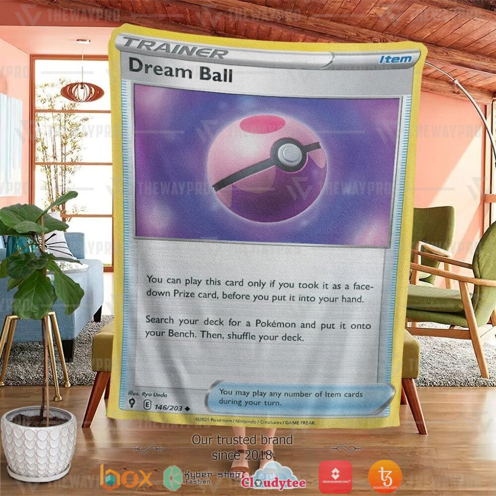 NEW Dream Ball Trainer Pokemon Blanket 4 Anime Pokemon Dream Ball Trainer Soft Blanket 1 2 3