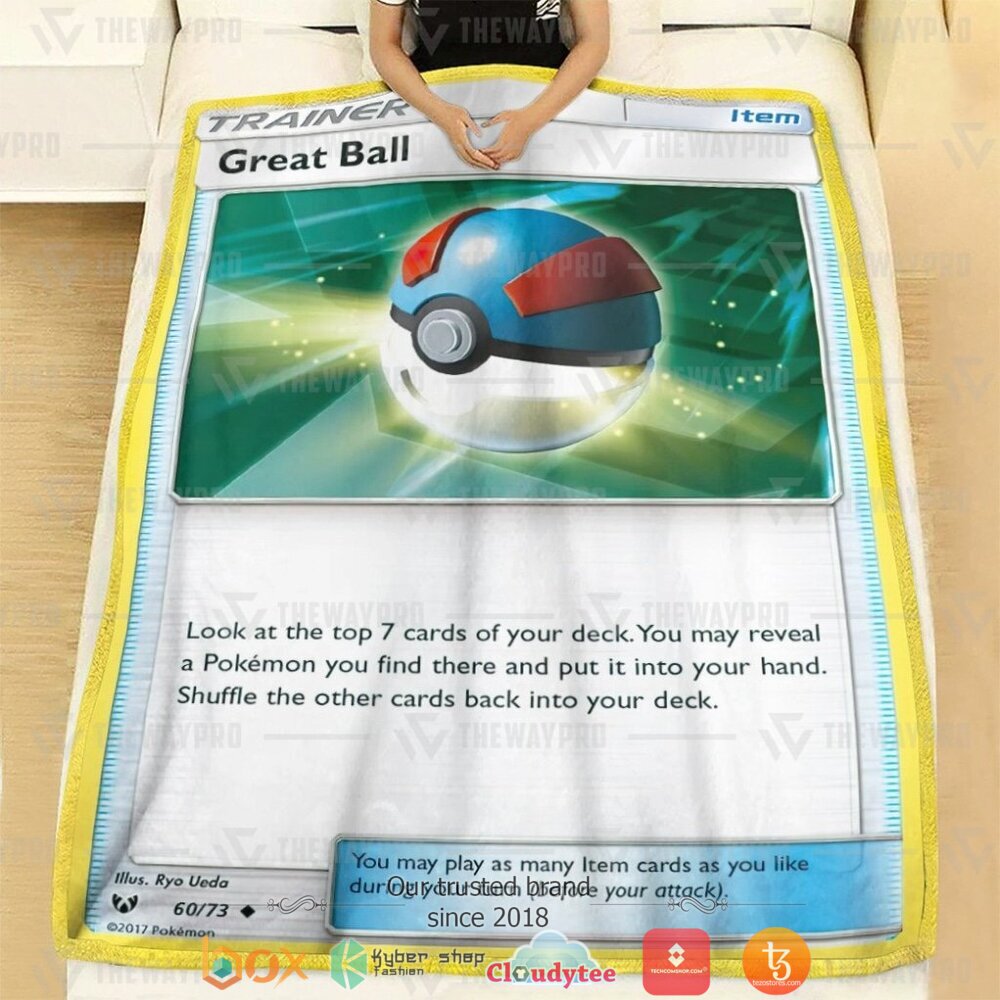 BEST Great Ball Trainer Pokemon Blanket 2 Anime Pokemon Great Ball Trainer Soft Blanket 1