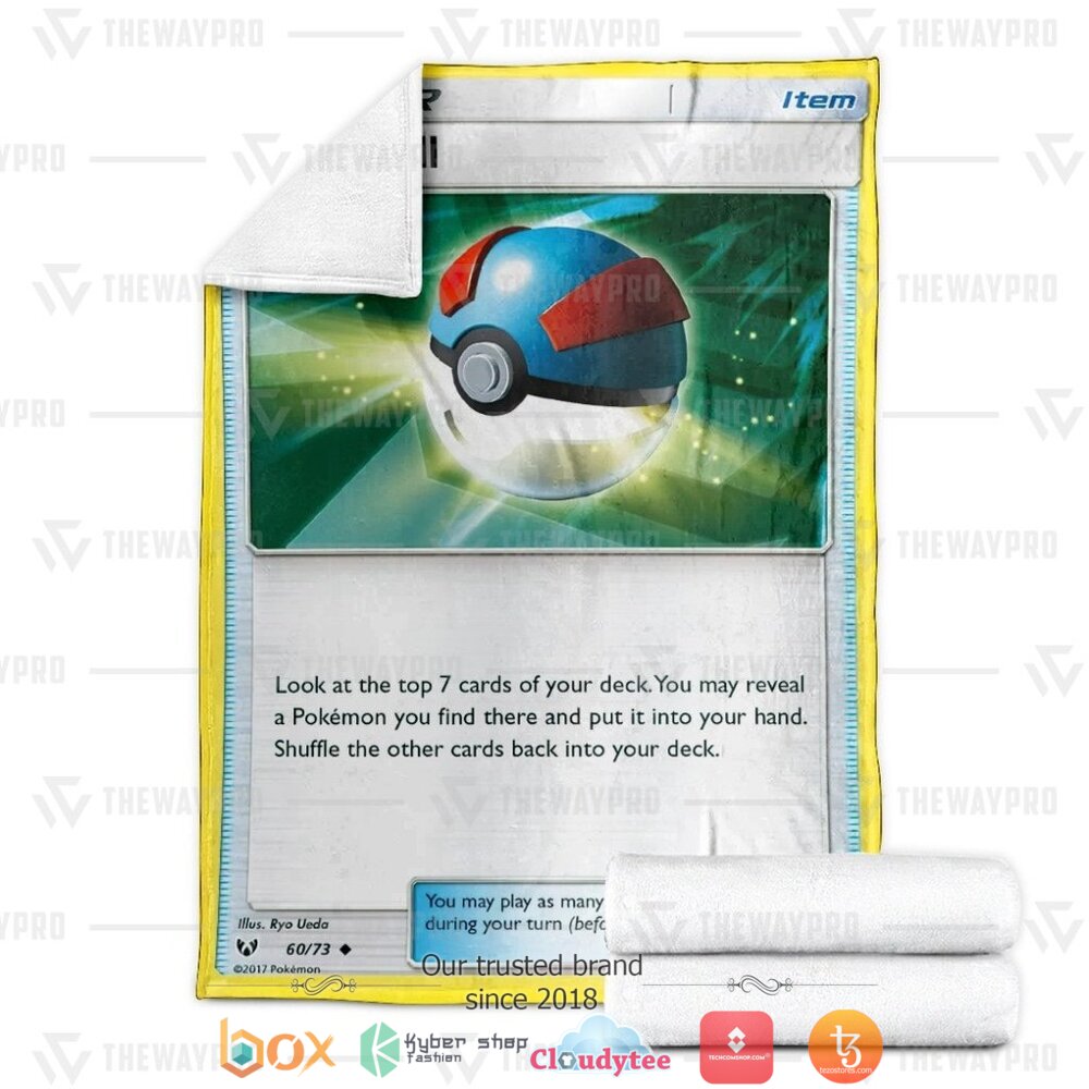 BEST Great Ball Trainer Pokemon Blanket 3 Anime Pokemon Great Ball Trainer Soft Blanket 1 2