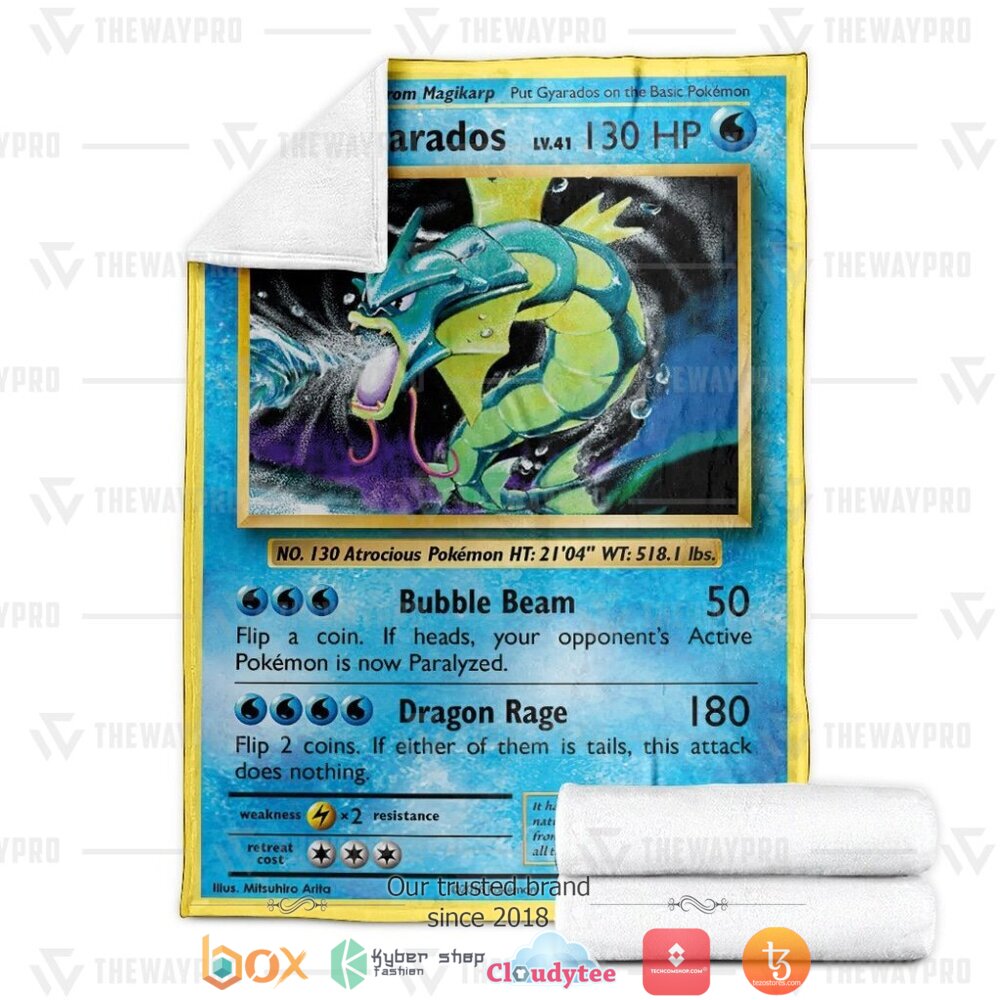 BEST Gyarados Evolutions Pokemon Blanket 24 Anime Pokemon Gyarados Evolutions Soft Blanket 1 2 3