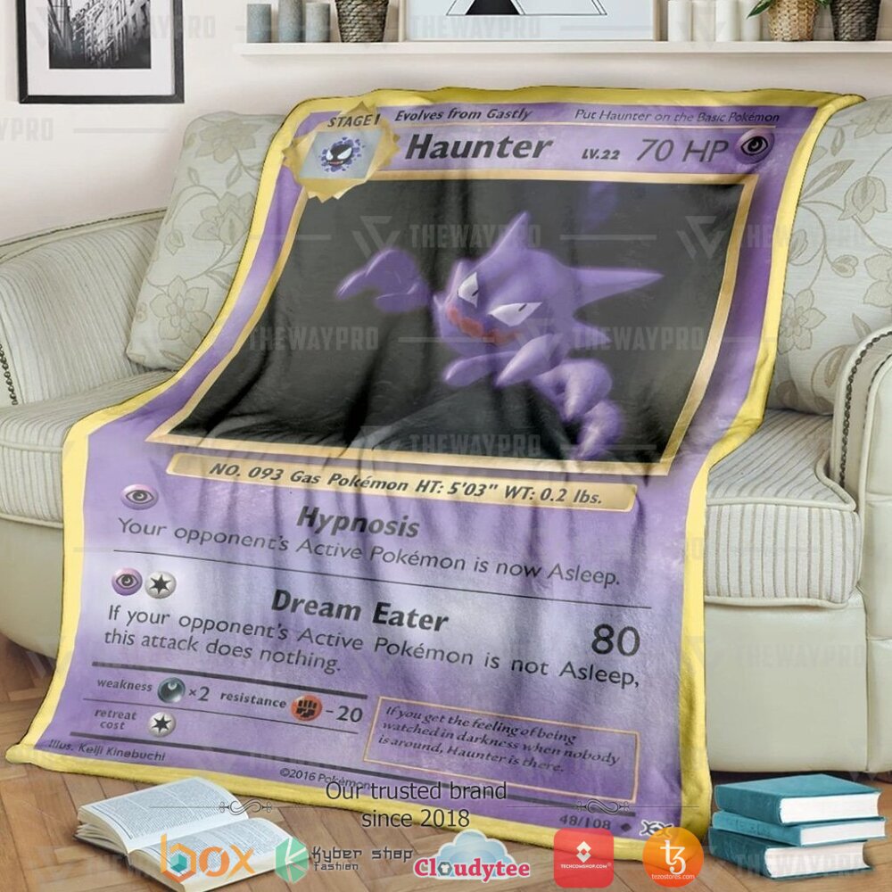 Anime Pokemon Haunter soft Blanket