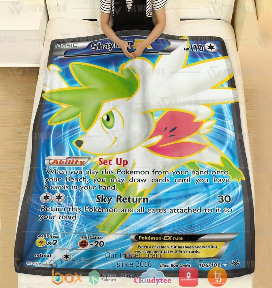 BEST Haymin EX Roaring Skies Pokemon Blanket 2 Anime Pokemon Haymin EX Roaring Skies soft Blanket 1
