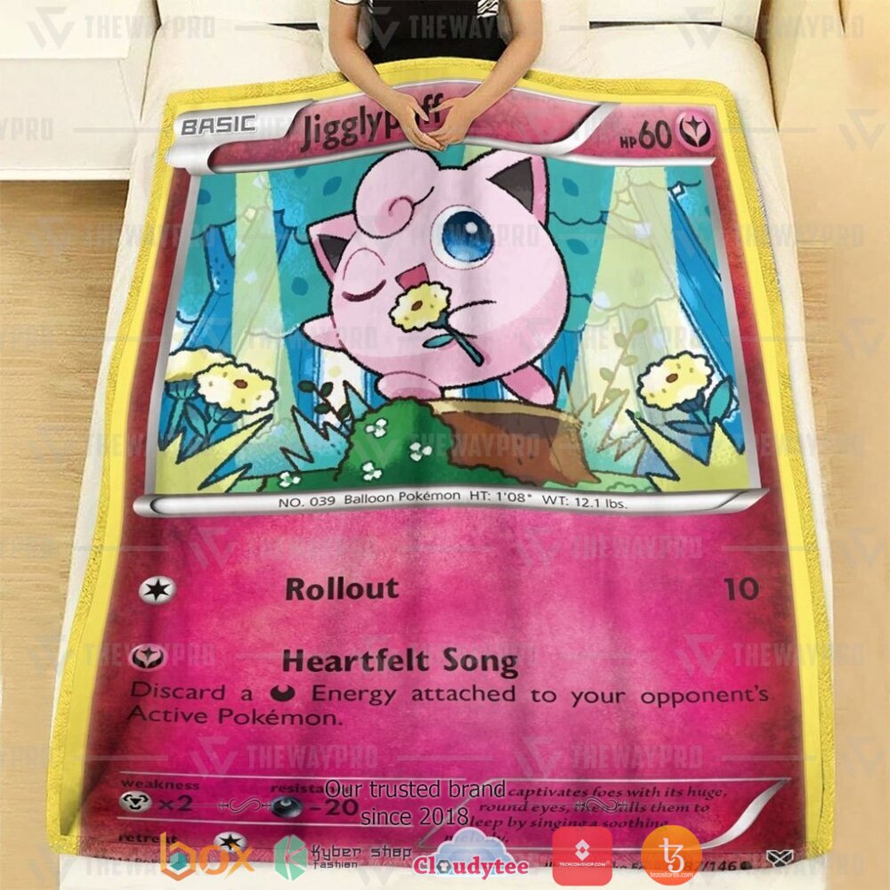 BEST Jigglypuff XY Pokemon Blanket 2 Anime Pokemon Jigglypuff XY soft Blanket 1