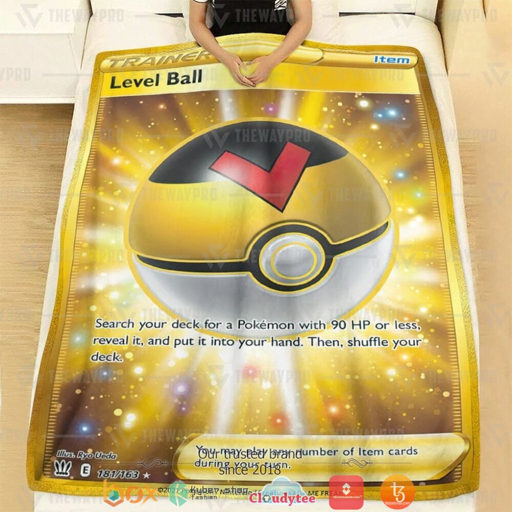 NEW Level Ball Trainer Pokemon Blanket 2 Anime Pokemon Level Ball Trainer Soft Blanket 1