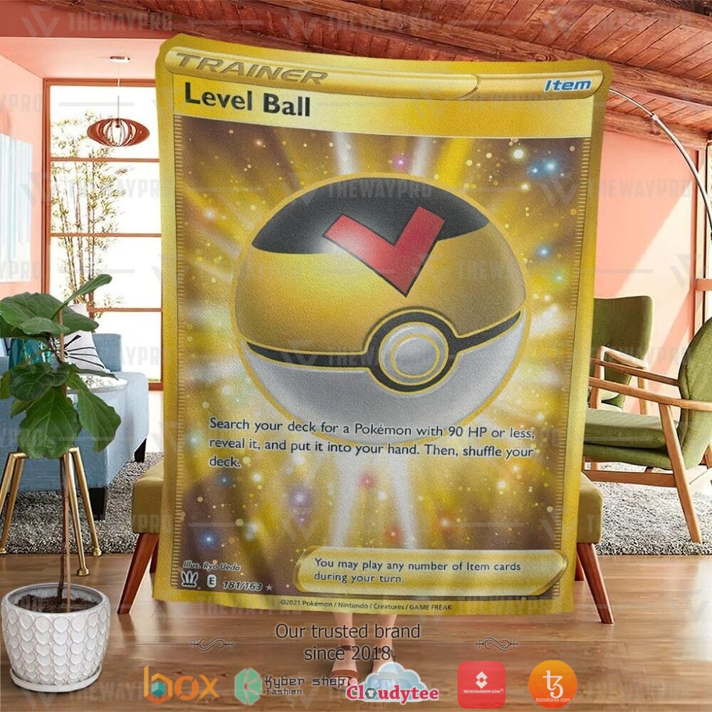 NEW Level Ball Trainer Pokemon Blanket 4 Anime Pokemon Level Ball Trainer Soft Blanket 1 2 3