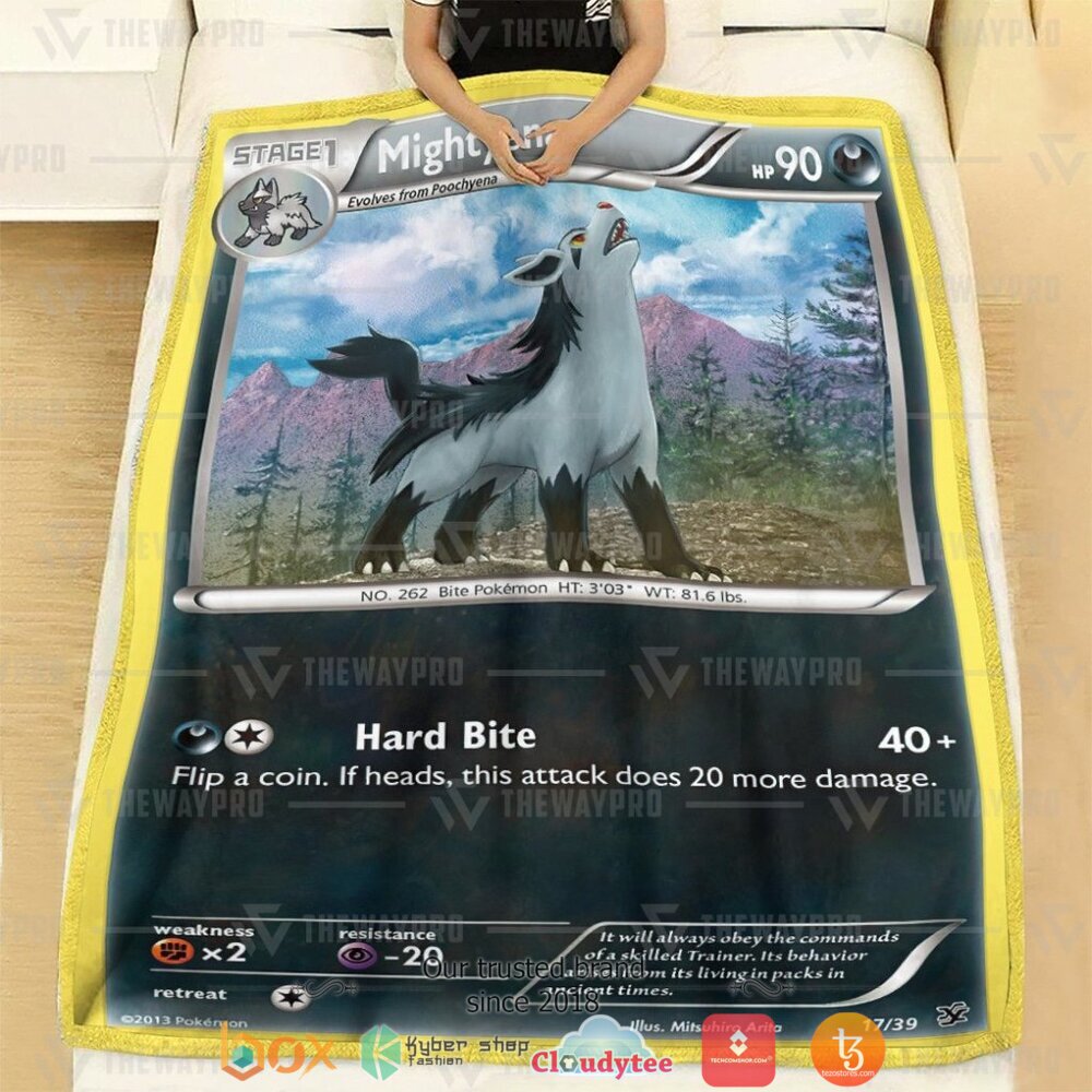 BEST Mightyena Kalos Starter Set Pokemon Blanket 3 Anime Pokemon Mightyena Kalos Starter Set Soft Blanket 1 2