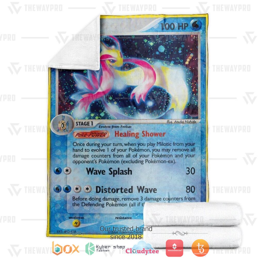 NEW Milotic Hidden Legends Pokemon Blanket 4 Anime Pokemon Milotic Hidden Legends Soft Blanket 1 2 3