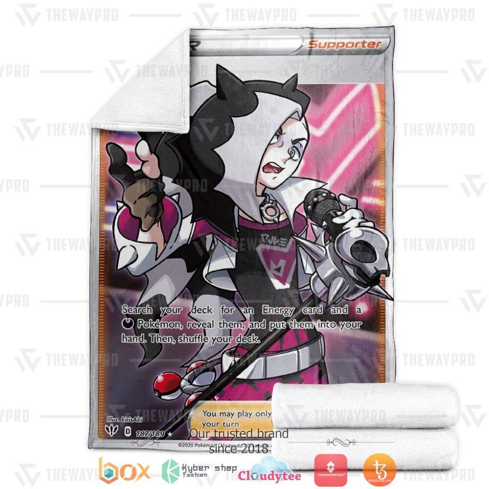HOT Piers Darkness Ablaze Pokemon Blanket 4 Anime Pokemon Piers Darkness Ablaze Soft Blanket 1 2 3