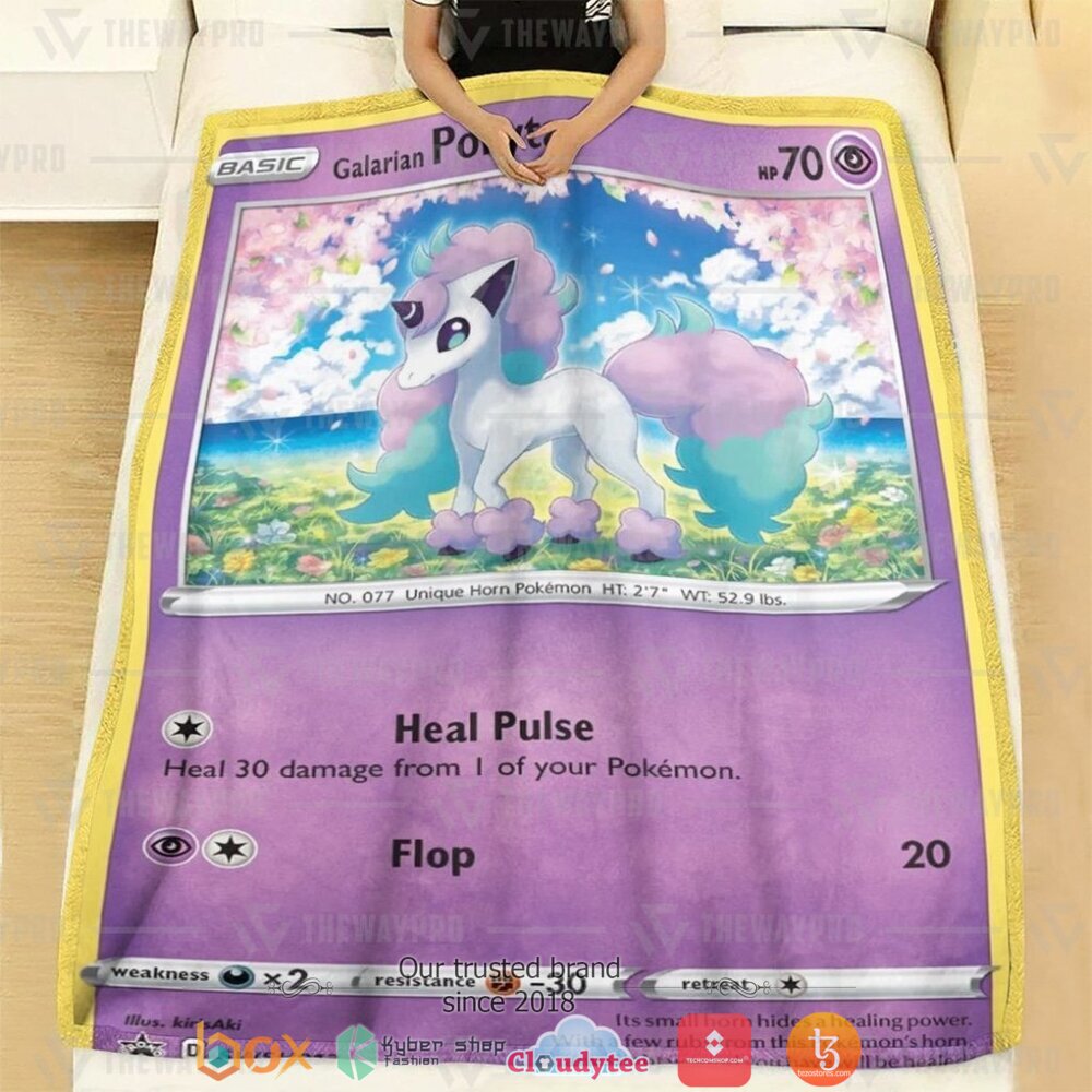 NEW Ponyta Pokemon Blanket 2 Anime Pokemon Ponyta soft Blanket 1