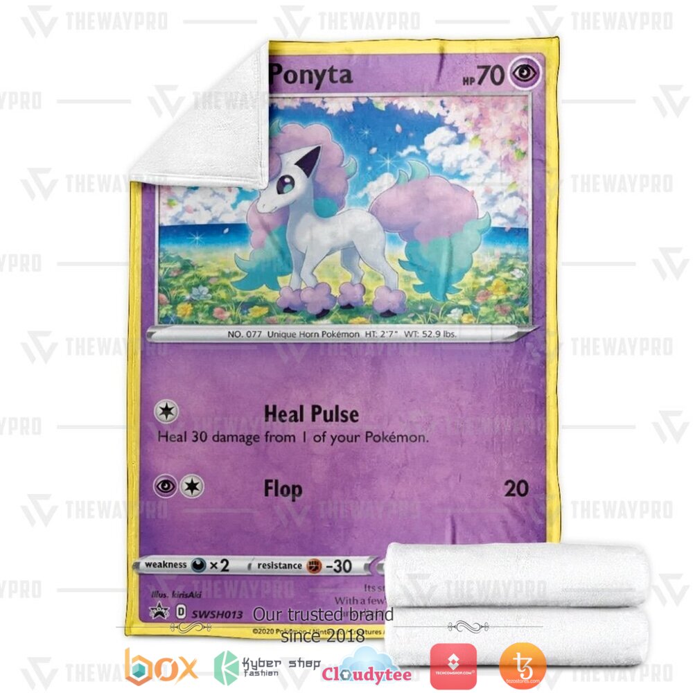 NEW Ponyta Pokemon Blanket 3 Anime Pokemon Ponyta soft Blanket 1 2