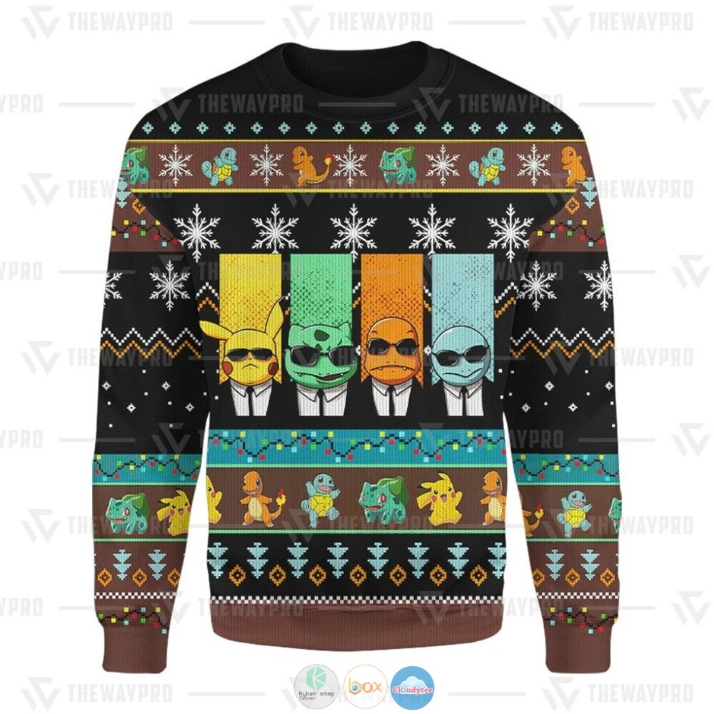 Pokemon Reservoir Mons Ugly Christmas Sweater 5 Anime Pokemon Reservoir Mons Christmas Sweater 1 2 3 4
