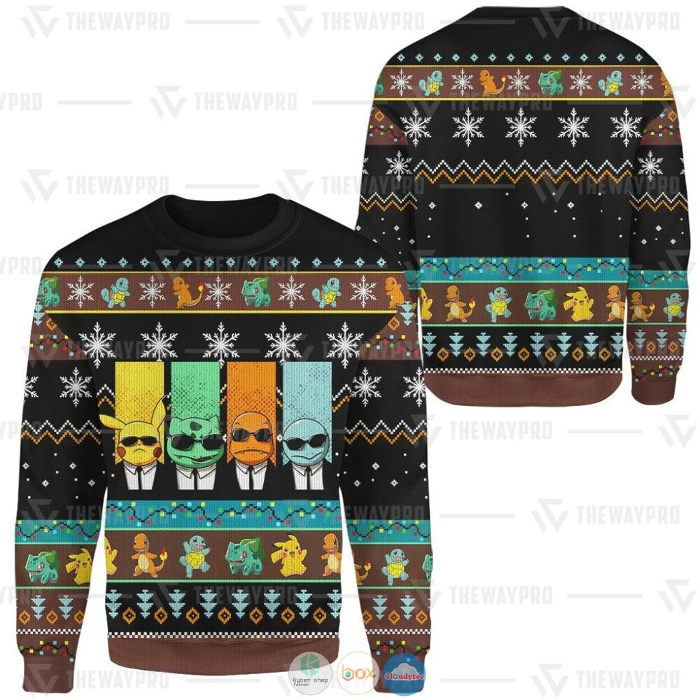 Pokemon Reservoir Mons Ugly Christmas Sweater 6 Anime Pokemon Reservoir Mons Christmas Sweater 1 2 3 4 5