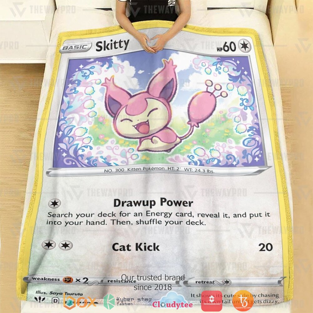 BEST Skitty Pokemon Blanket 2 Anime Pokemon Skitty Soft Blanket 1
