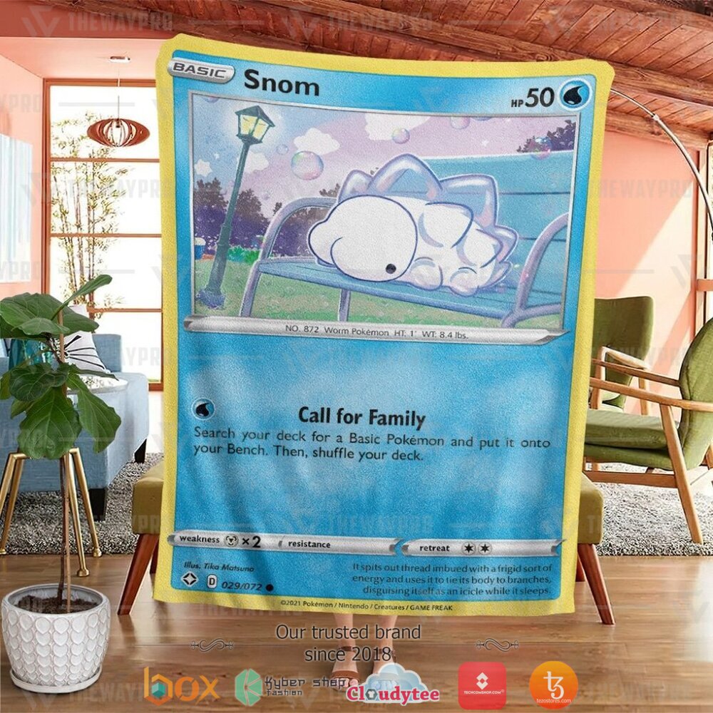 HOT Snom Shining Fates Pokemon Blanket 2 Anime Pokemon Snom Shining Fates Soft Blanket 1