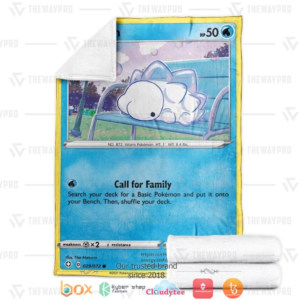 HOT Snom Shining Fates Pokemon Blanket 4 Anime Pokemon Snom Shining Fates Soft Blanket 1 2 3
