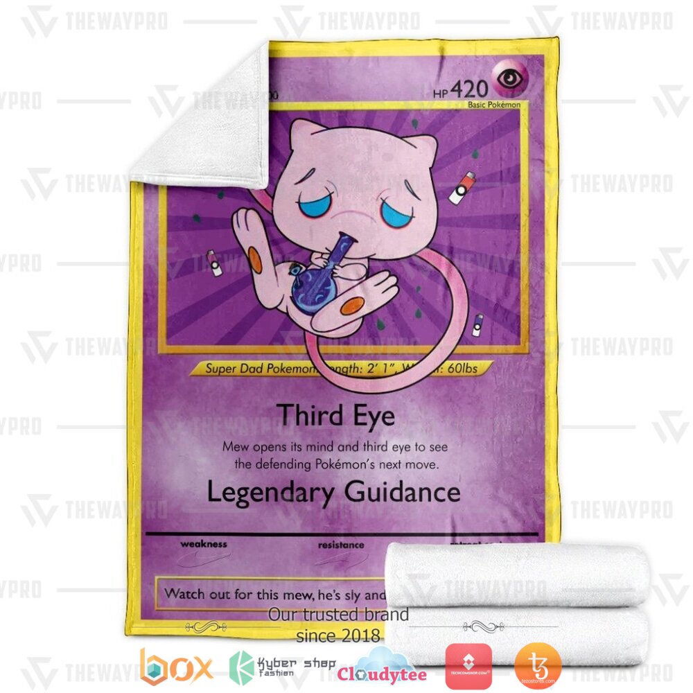 BEST Stone Mew Pokemon Blanket 24 Anime Pokemon Stone Mew Soft Blanket 1 2 3