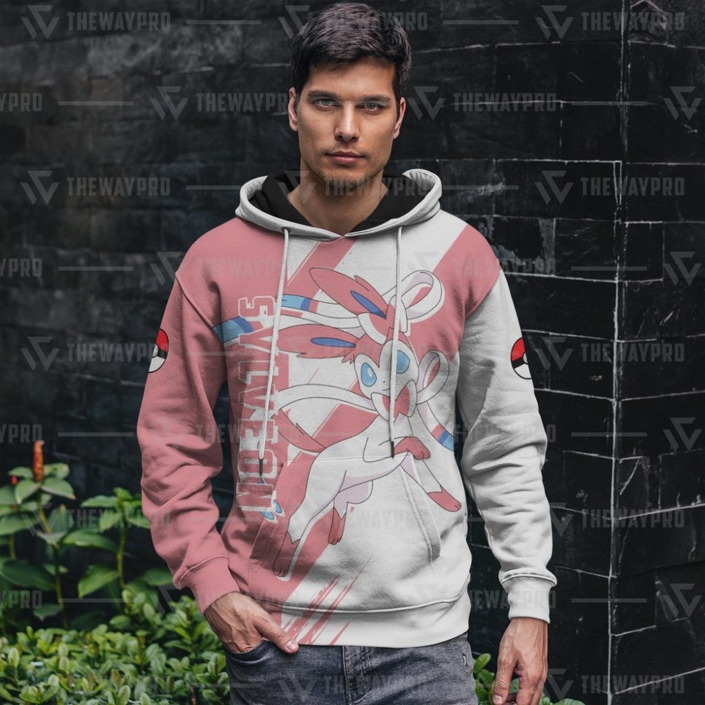 NEW Anime Pokemon Sylveon 3D Printed Hoodie 2 Anime Pokemon Sylveon 3D All Over Printed Hoodie 1