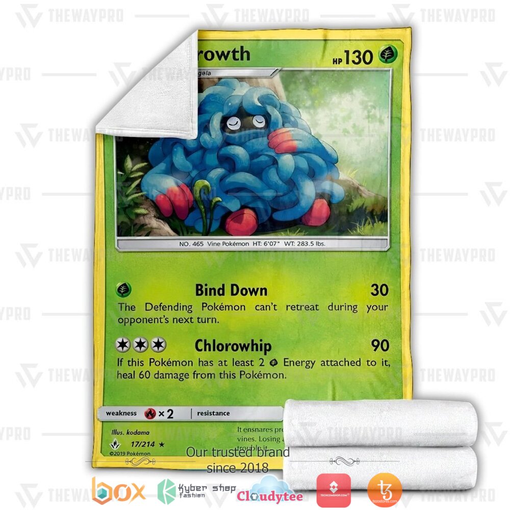 BEST Tangrowth Pokemon Blanket 2 Anime Pokemon Tangrowth soft Blanket 1