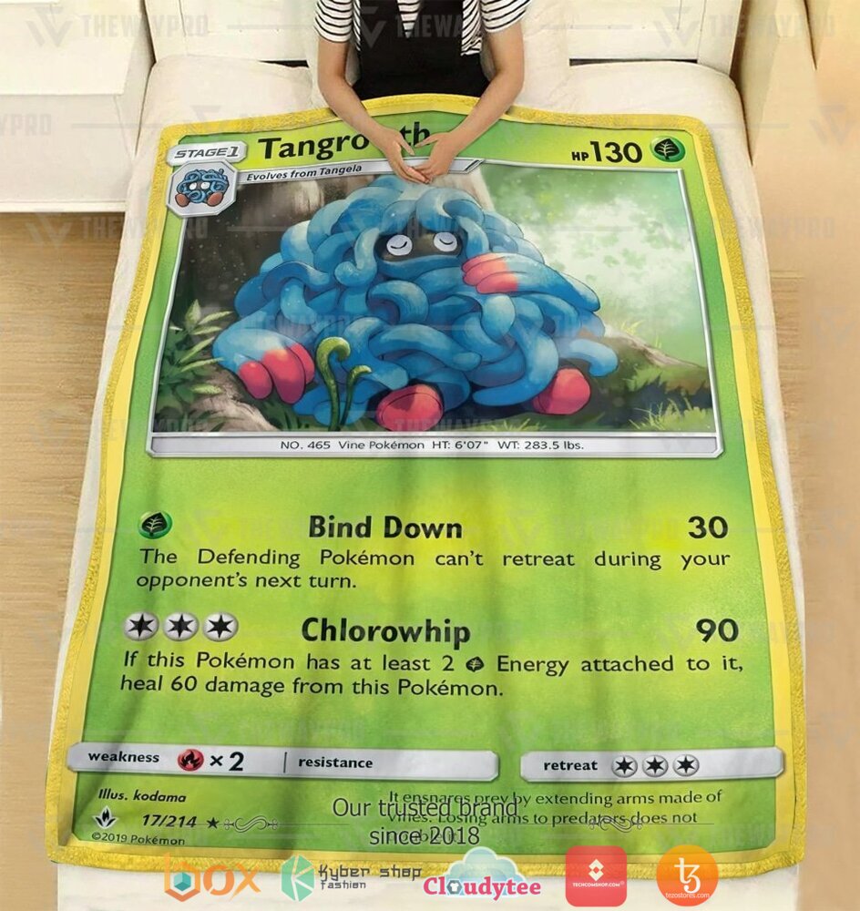 BEST Tangrowth Pokemon Blanket 3 Anime Pokemon Tangrowth soft Blanket 1 2