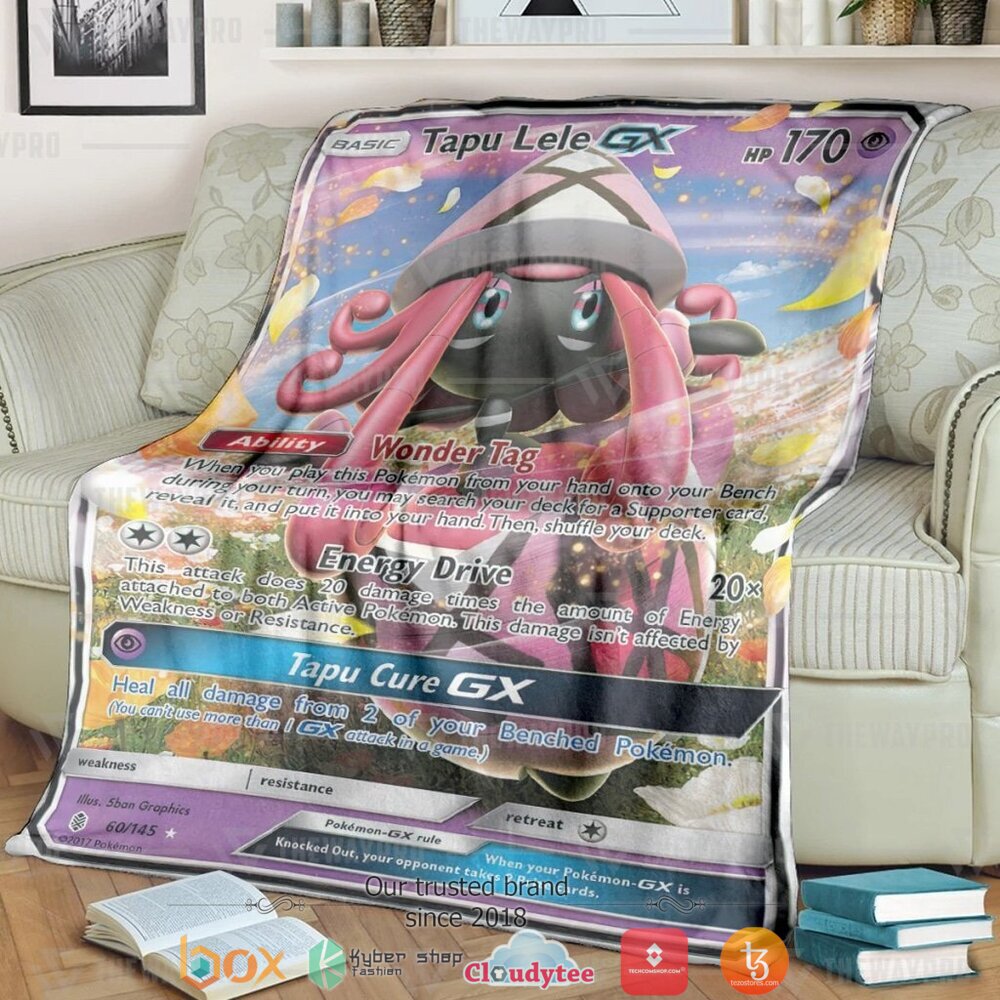 Anime Pokemon Tapu Lele GX Guardians Rising soft Blanket