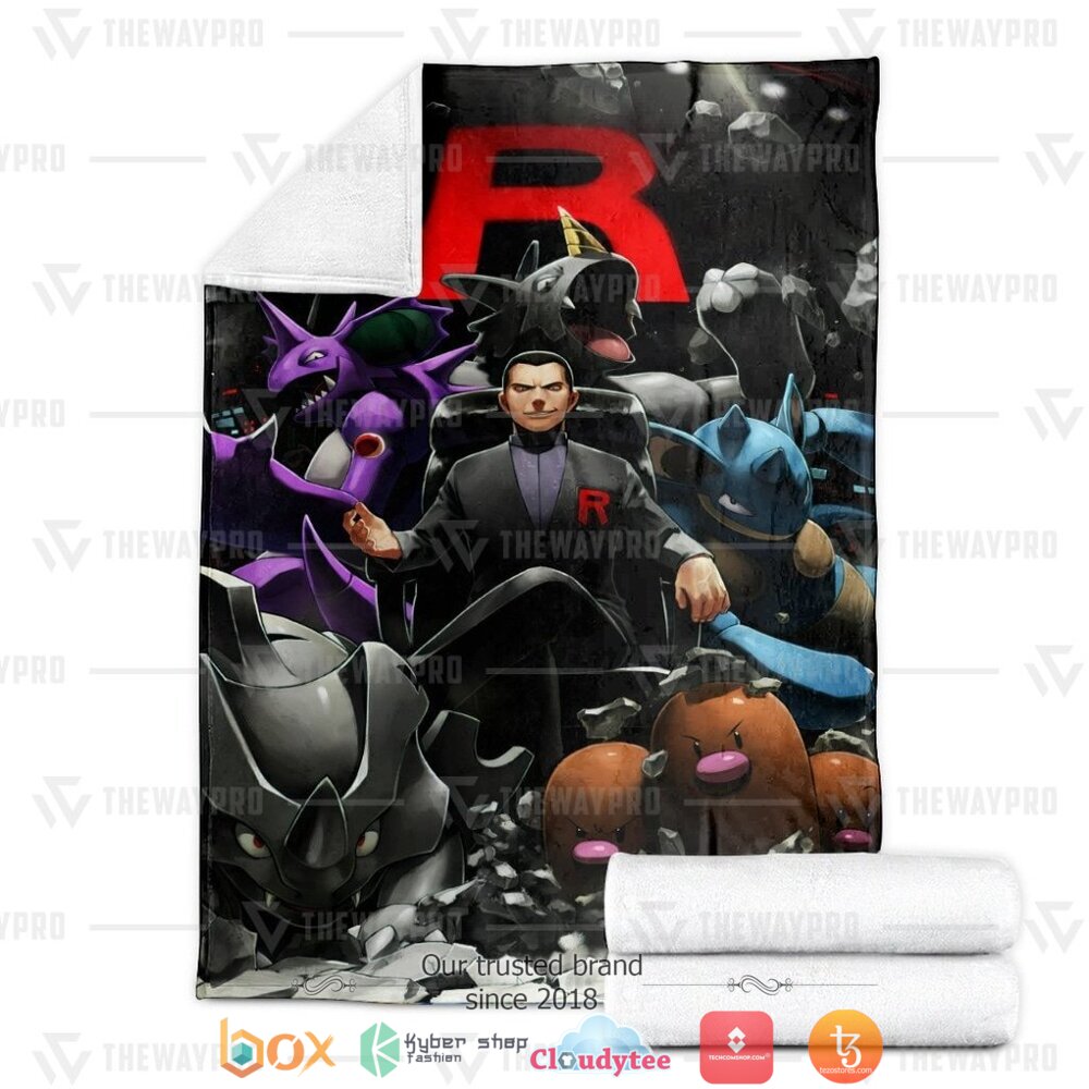 BEST Team Rocket Leader Pokemon Blanket 3 Anime Pokemon Team Rocket Leader Soft Blanket 1 2