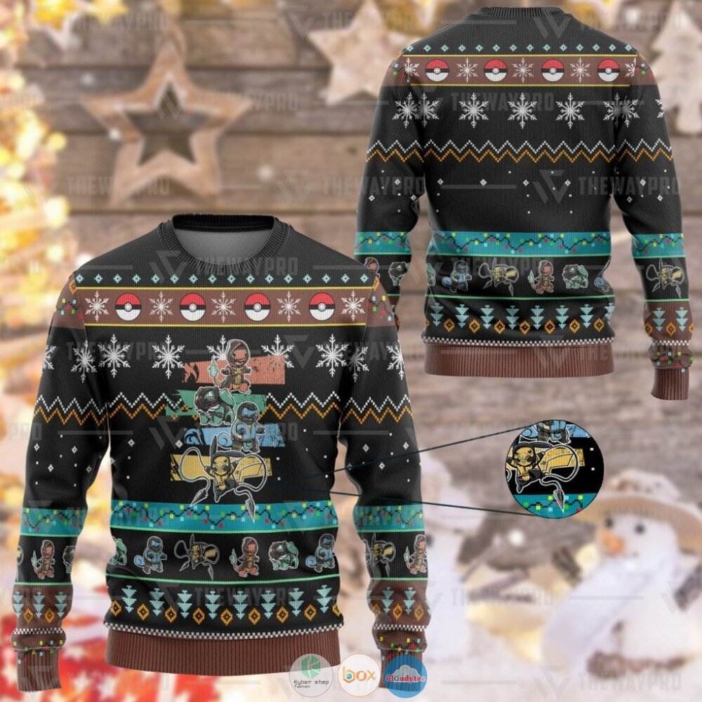 Anime Pokemon Teenage Mutant Ninja Turtles Christmas Sweater