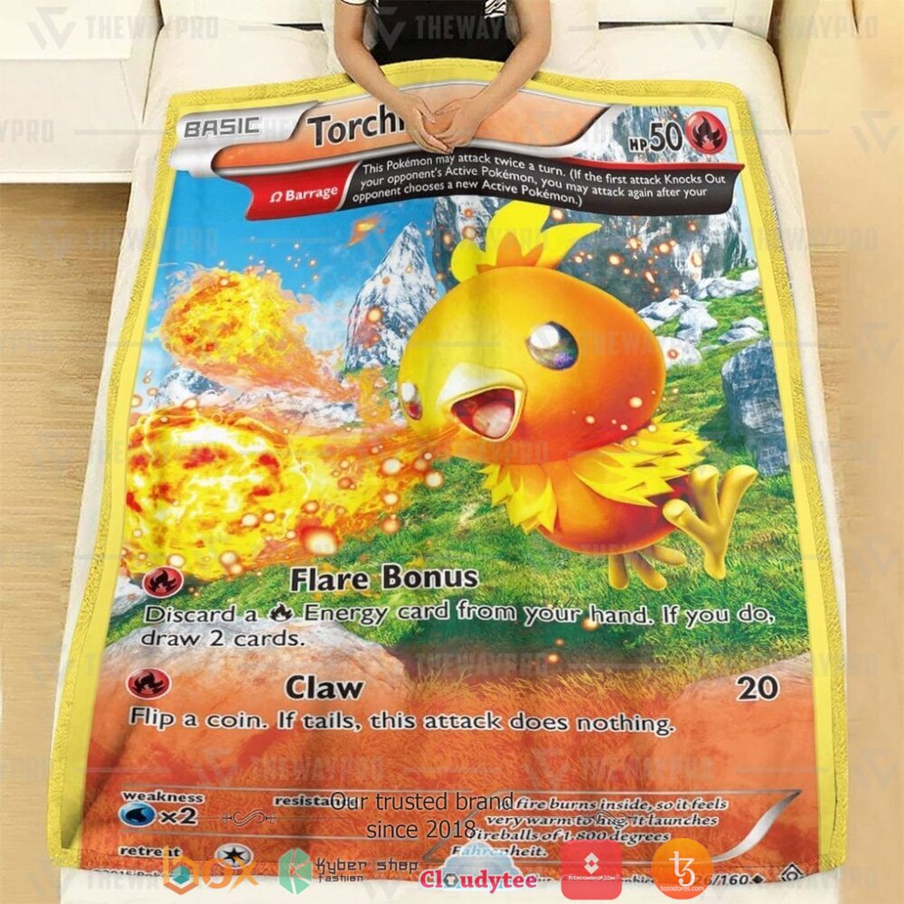 NEW Torchic Primal Clash Pokemon Blanket 2 Anime Pokemon Torchic Primal Clash soft Blanket 1