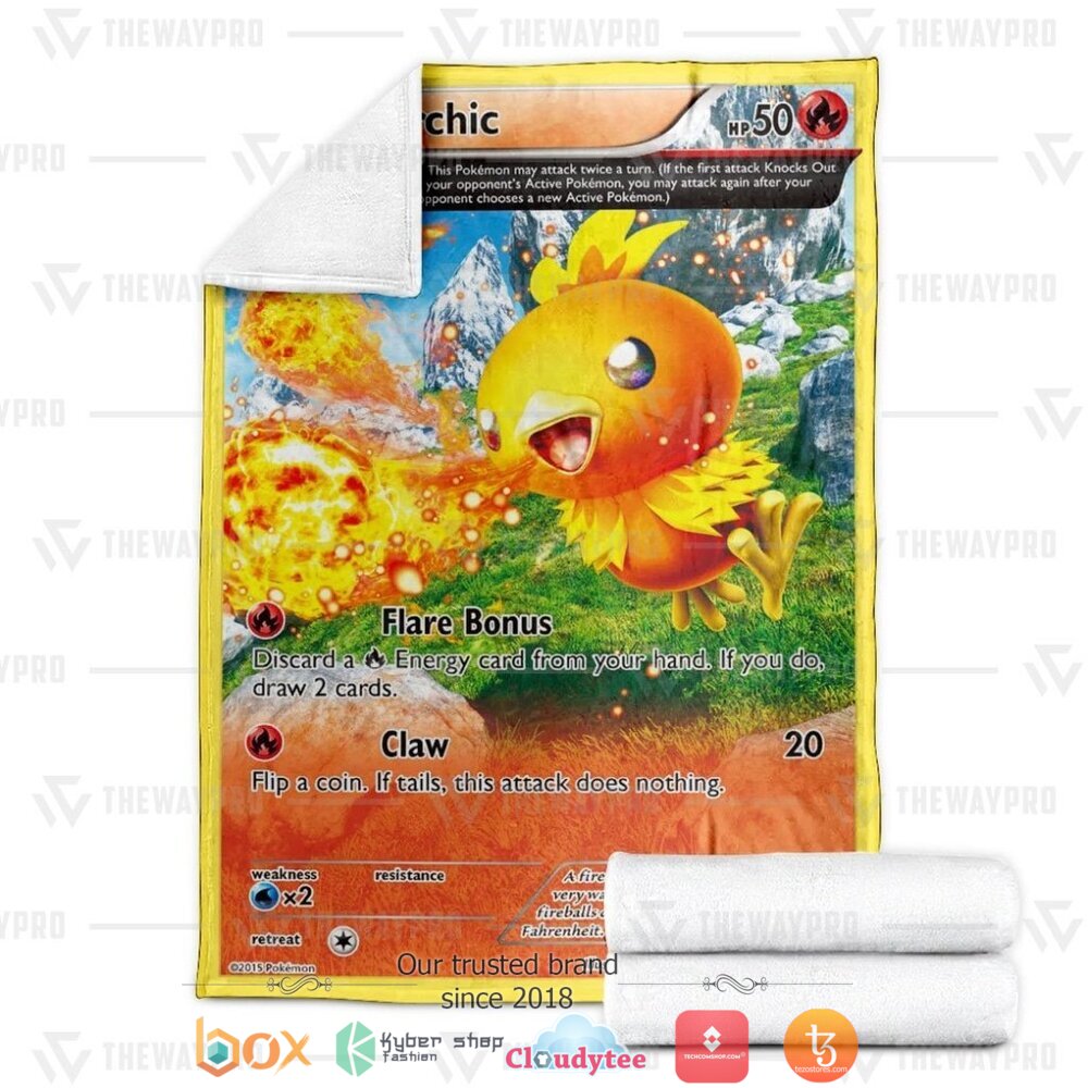NEW Torchic Primal Clash Pokemon Blanket 3 Anime Pokemon Torchic Primal Clash soft Blanket 1 2