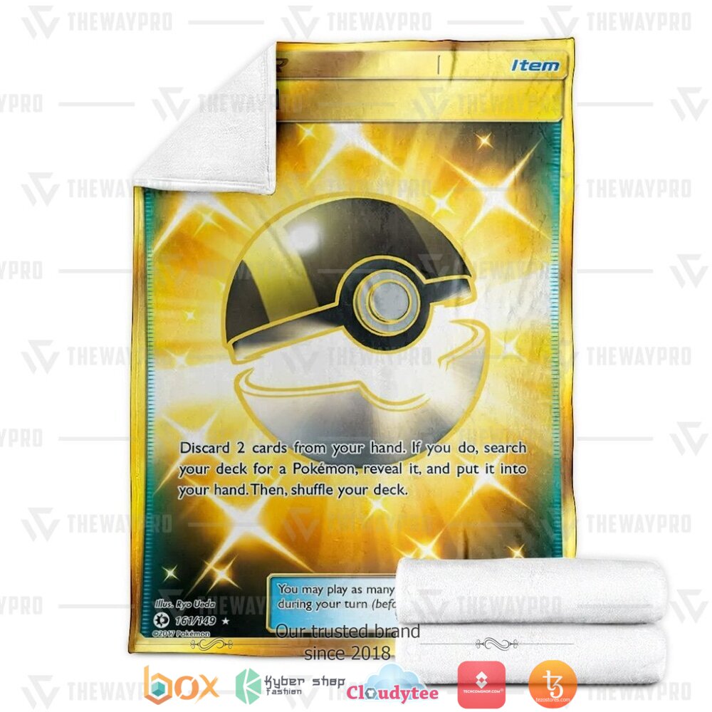 NEW Ultra Ball Trainer Pokemon Blanket 3 Anime Pokemon Ultra Ball Trainer Soft Blanket 1 2