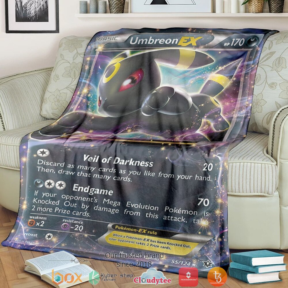 Anime Pokemon Umbreon EX soft Blanket