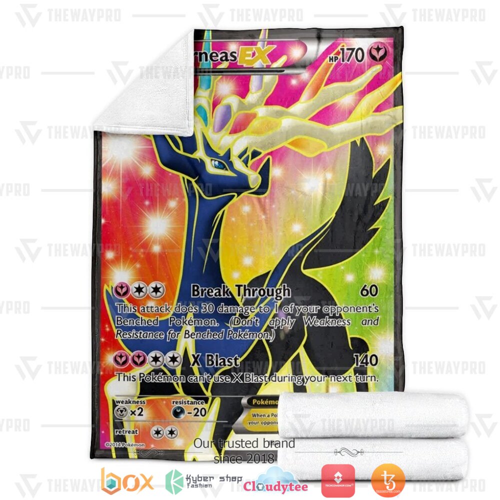 HOT Xerneas EX XY Pokemon Blanket • Kybershop