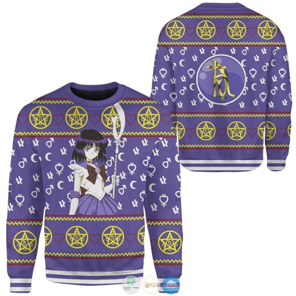 Sailor Moon Saturn Ugly Christmas Sweater 4 Anime Sailor Moon Saturn Christmas Sweater 1 2 3