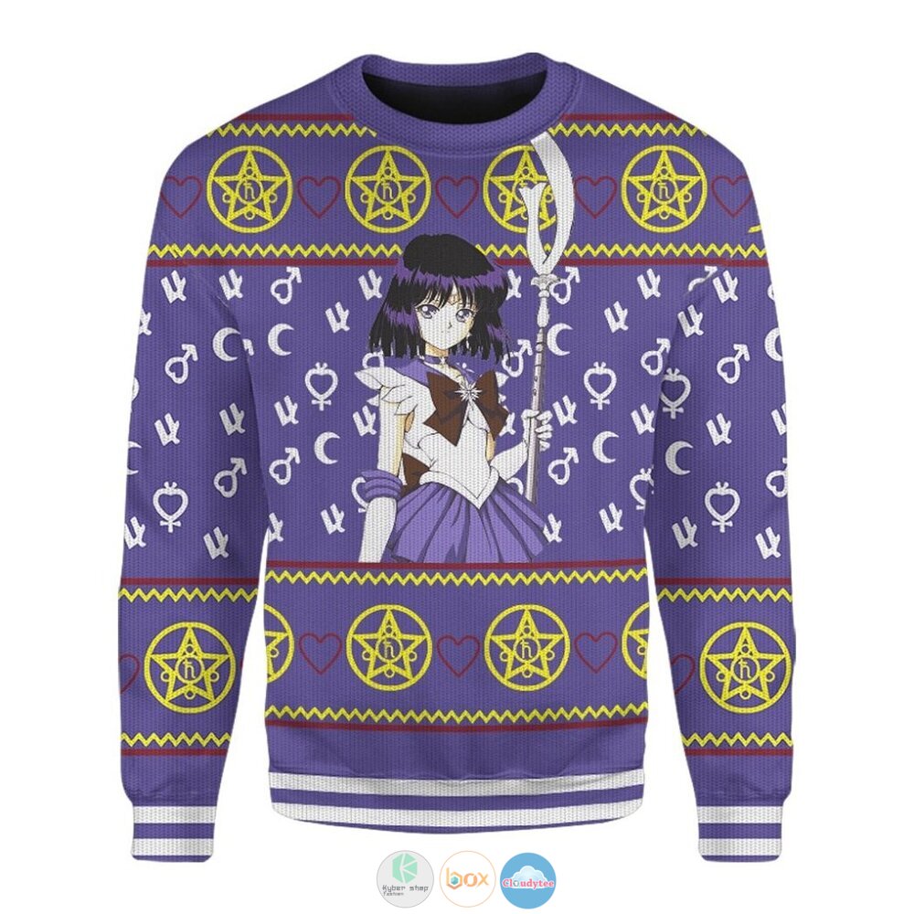 Sailor Moon Saturn Ugly Christmas Sweater 5 Anime Sailor Moon Saturn Christmas Sweater 1 2 3 4