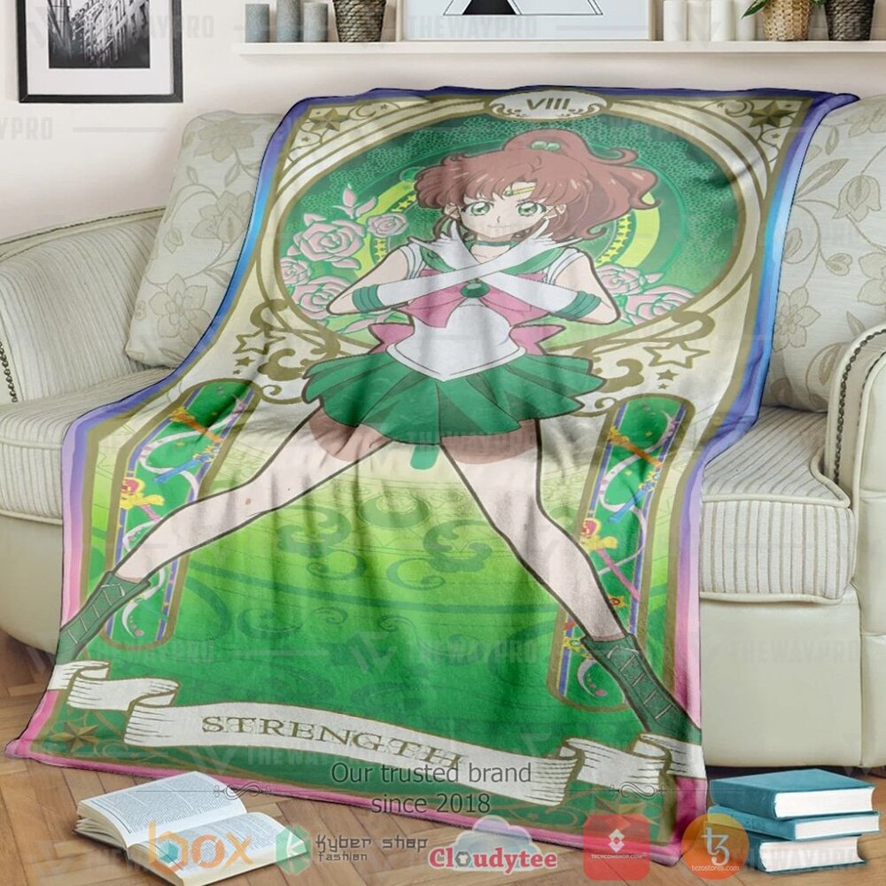 Anime Sailor Moon Strength Custom Soft Blanket