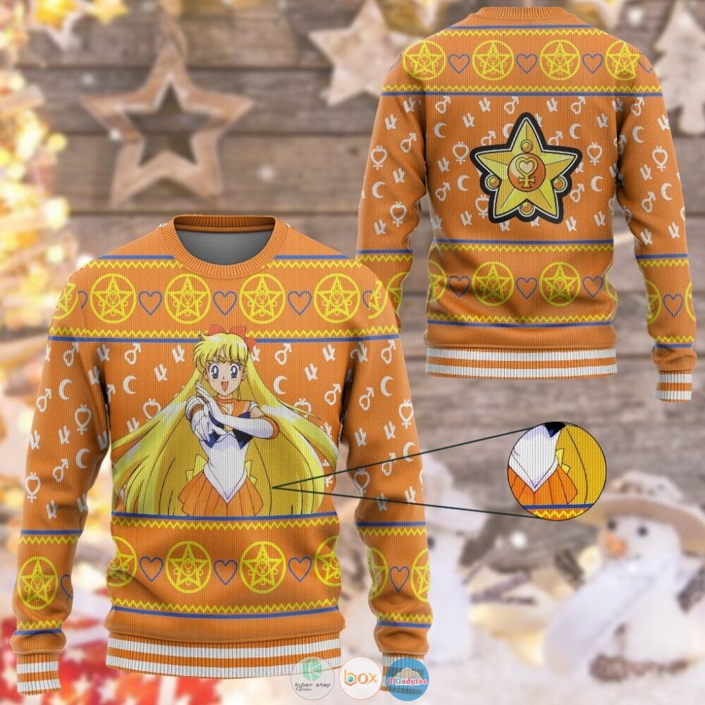 Anime Sailor Moon Venus Christmas Sweater