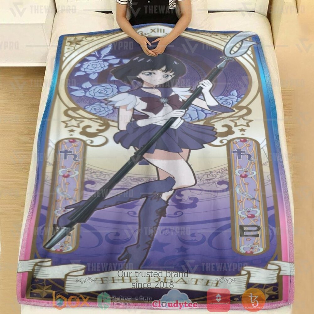 NEW Anime Sailor Moon Wheel Of Fortune Soft Blanket 2 Anime Sailor Moon Wheel Of Fortune Custom Soft Blanket 1